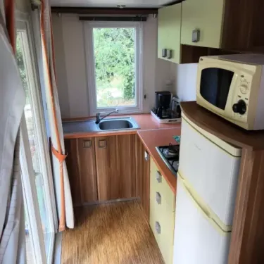 Cuisine du Cottage Riviera 3 Chambres 6 Personnes - Camping des Bastides