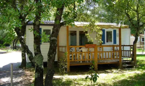 Mobil Home Ohara 2 Chambres 4/6 Personnes Terrasse Semi-couverte Sous bois