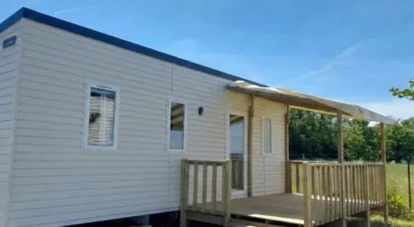 Mobil Home Aqua 3 Chambres - 6 Personnes - Terrasse semi-couverte - Île aux trésors