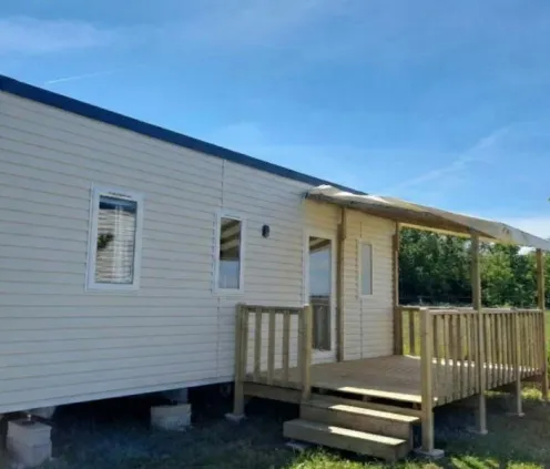 Mobil Home Aqua 3 Chambres - extérieur avec terrasse