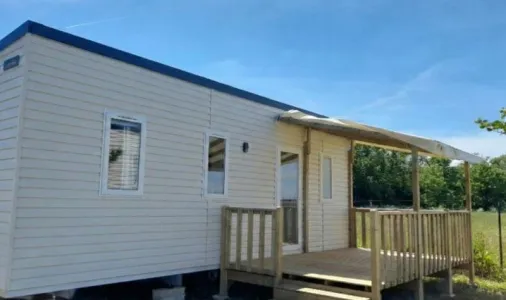 Mobil Home Aqua 3 Chambres - 6 Personnes - Terrasse semi-couverte - Île aux trésors