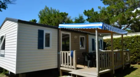 Mobil Home Aqua 3 Chambres - 6 Personnes - Terrasse Semi-couverte - TV