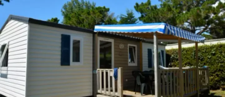 Mobil Home Aqua 3 Chambres - 6 Personnes - Terrasse Semi-couverte - TV