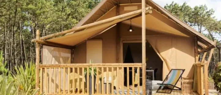 Tente Lodge Jungle Wood 2 Chambres 5 Personnes