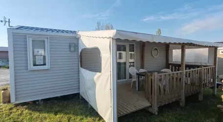 Mobil Home Aqua 2 Chambres 4 Personnes Terrasse Semi-Couverte Clim TV
