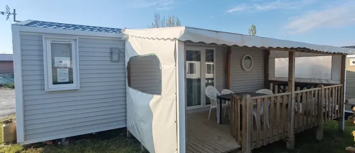 Mobil Home Aqua 2 Chambres 4 Personnes Terrasse Semi-Couverte Clim TV