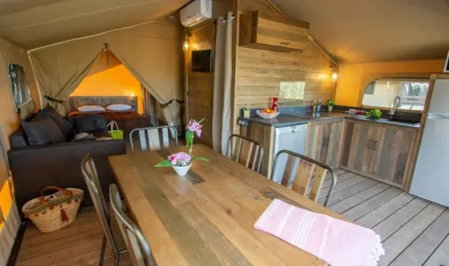 Lodge Premium 2 Chambres 5 Personnes avec bain nordique