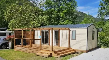 Mobil Home Aqua 2 Chambres 4/6 Personnes Terrasse semi-couverte Clim TV