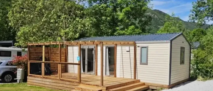 Mobil Home Aqua 2 Chambres 4/6 Personnes Terrasse semi-couverte Clim TV