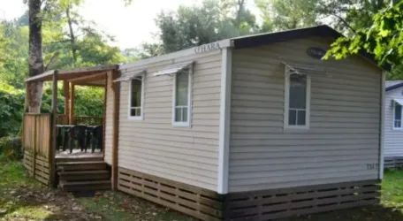 Mobil Home Aqua 2 Chambres - 4/6 Personnes - Terrasse semi-couverte