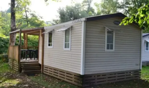 Mobil Home Aqua 2 Chambres - 4/6 Personnes - Terrasse semi-couverte