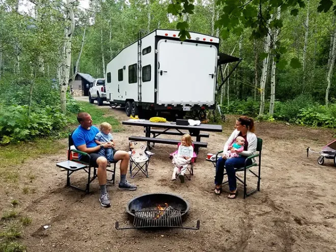 Camping à la campagne