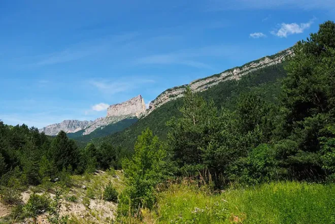 Camping au Mont Aiguille, Vercors, Isère