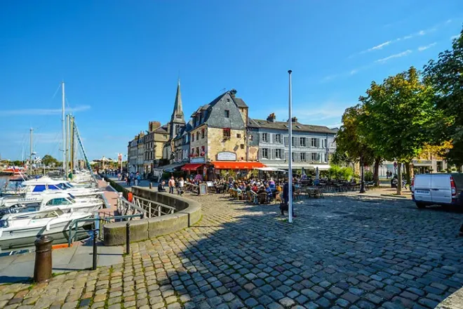 Balade au village d'Honfleur en Seine-Maritime, Normandie