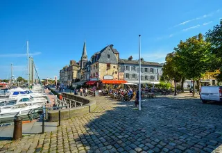 Balade au village d'Honfleur en Seine-Maritime, Normandie
