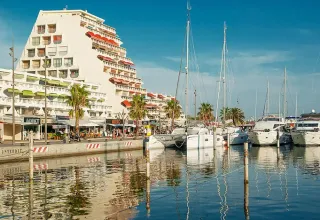 Port de plaisance, station balnéaire de La Grande-Motte