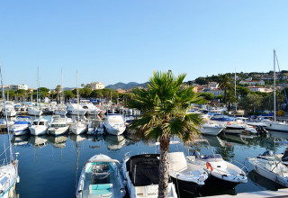 Vue sur Sainte-Maxime, commune du Var, Provence-Alpes-Côte-d'Azur