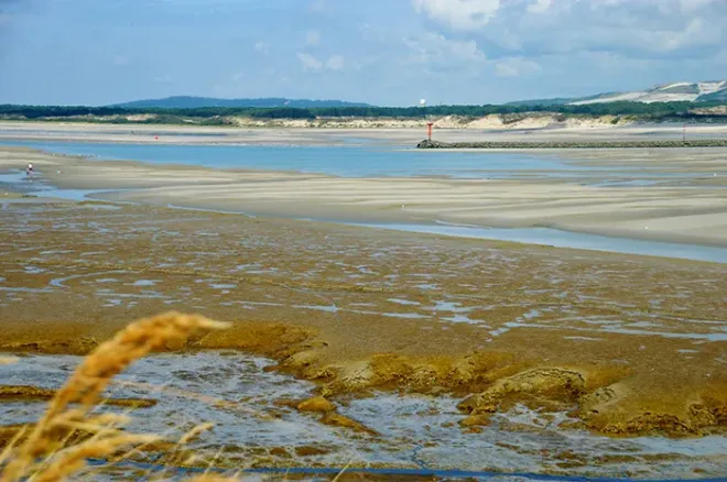 Plage de la Côte d'Opale à proximité de Camiers, Pas-de-Calais