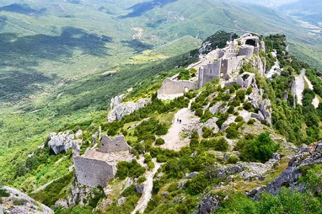 Château de Peyrepetuse, pays Cathare, Aude