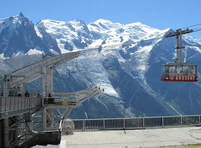 Téléphérique du Brévent à Chamonix, Haute-Savoie