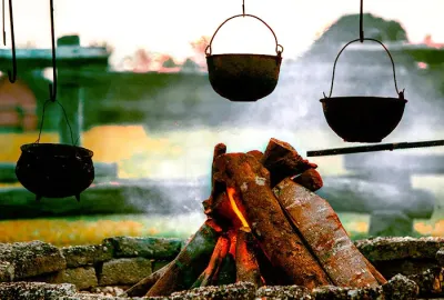 Feu de camp scout