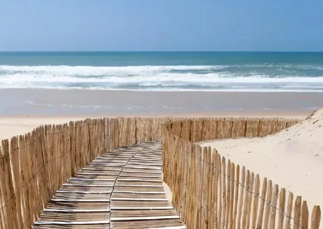 Plage de Mimizan dans les Landes