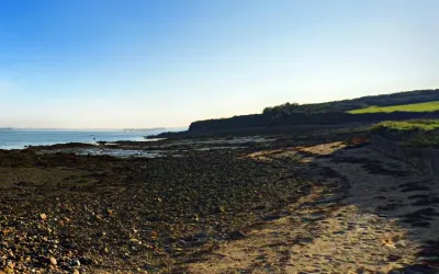 Plage de l'île d'Arz dans le Morbihan, Bretagne