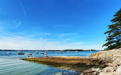 L’île aux Moines dans le Golfe du Morbihan, Bretagne
