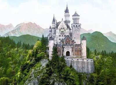 Château de Neuschwanstein à Fûssen, Allemagne
